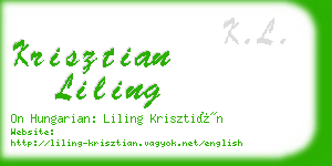 krisztian liling business card